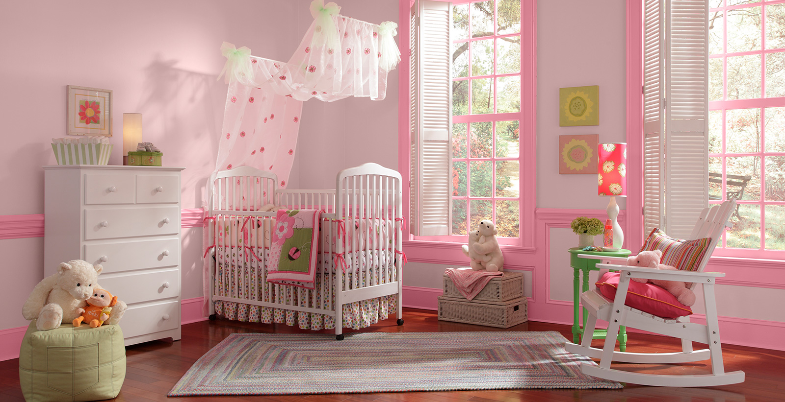 Pouponniere Rose Monochrome Galerie De Chambre De Bebe Rouge Behr Canada